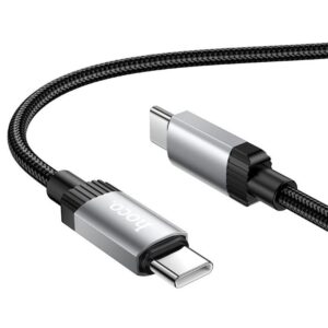 HOCO X117 STAR ΚΑΛΩΔΙΟ ΦΟΡΙΣΗΣ ΚΑΙ ΔΕΔΟΜΕΝΩΝ 60W TYPE-C, 1M, ΜΑΥΡΟ