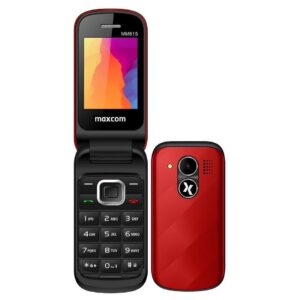 Maxcom MM815 2.4" με Κάμερα, Ραδιόφωνο και Πλήκτρο Έκτακτης Ανάγκης 1000 mAh Κόκκινο