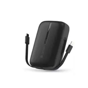 Devia Kintone Dual Cable 10000mAh Power Bank Μαυρος
