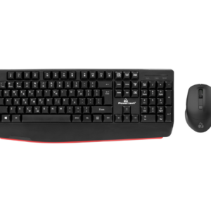POWERTECH set ποντίκι & πληκτρολόγιο PT-1167, 2.4GHz & Bluetooth, μαύρο